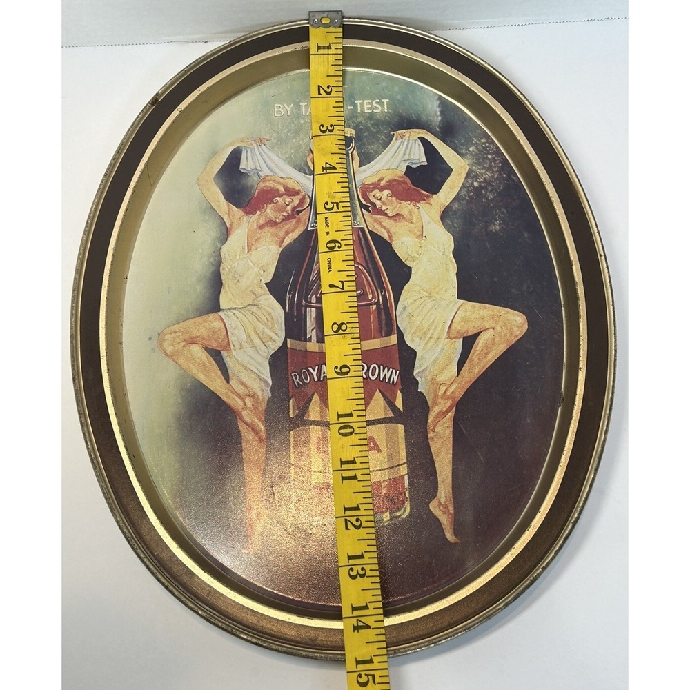 Royal Crown RC Cola Metal Serving Tray Made in Frenchtown, NJ USA Fabcraft Inc. - Picture 10 of 10
